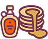 Pancakes con sciroppo d'acero
